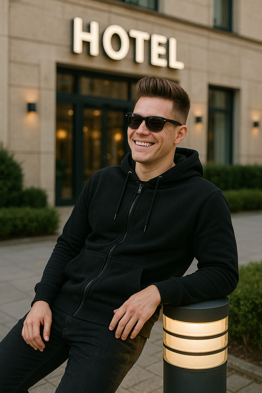 Unisex Heavyweight Zip Hoodie Luxury - Premium Black