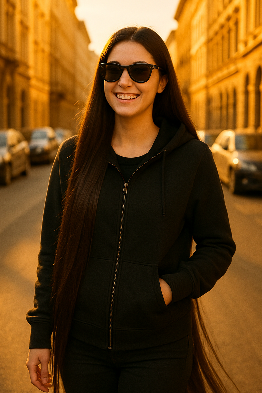 Unisex Heavyweight Zip Hoodie Luxury - Premium Black