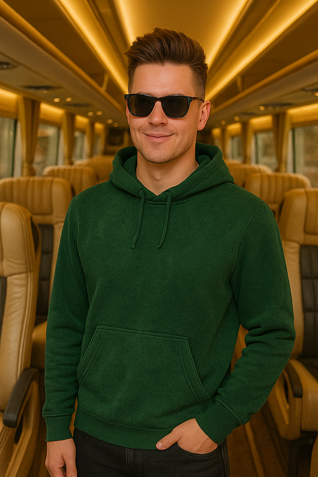 Bottle Green Acidwash