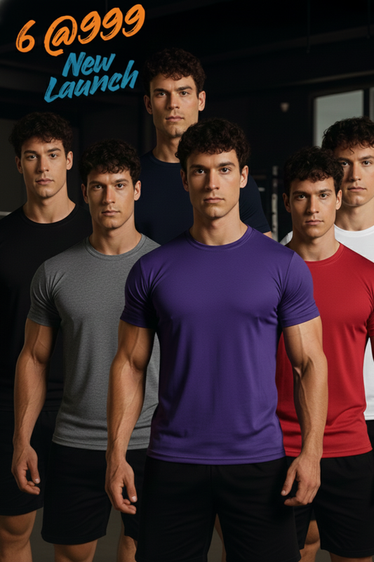 Buy 6 Unisex Basic Tshirt @ 999