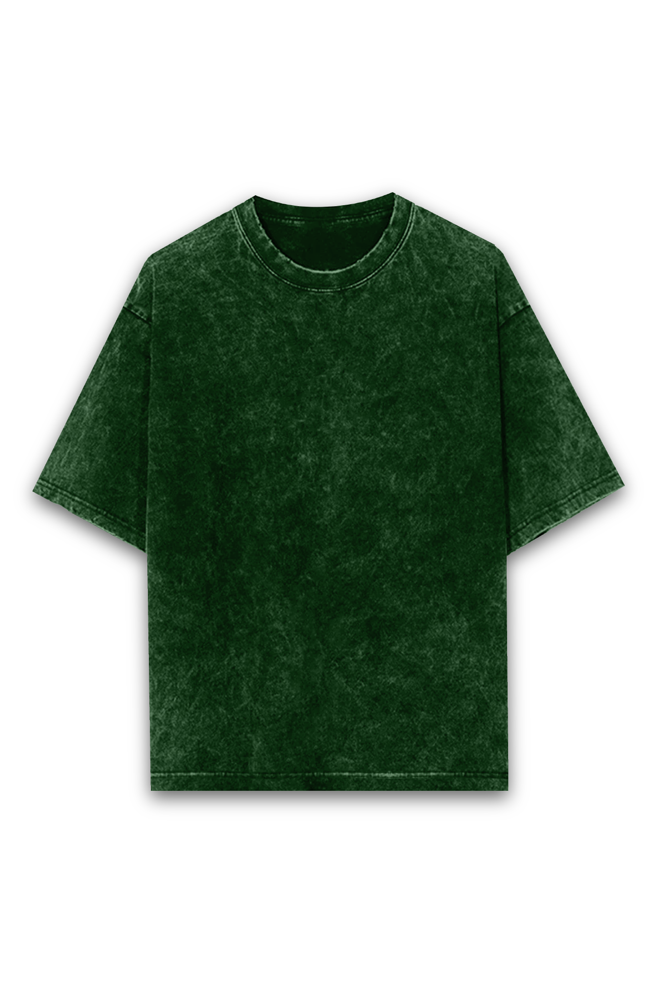 Unisex Acid Wash Oversized Classic T-Shirt Bottle green